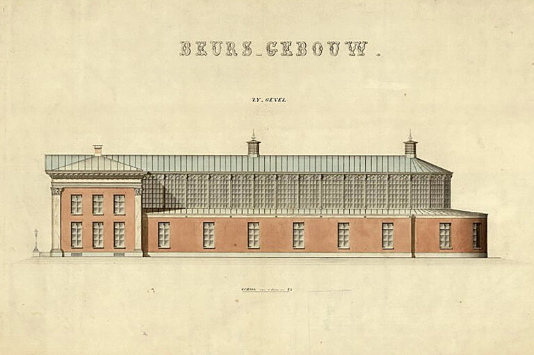 Korenbeurs-Groningen-RijksMonument-Restauratie-Historische-Tekening-02