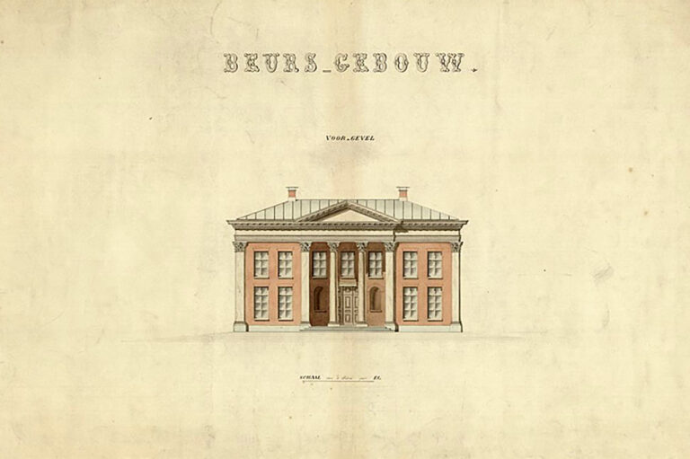 Korenbeurs-Groningen-RijksMonument-Restauratie-Historische-Tekening-03