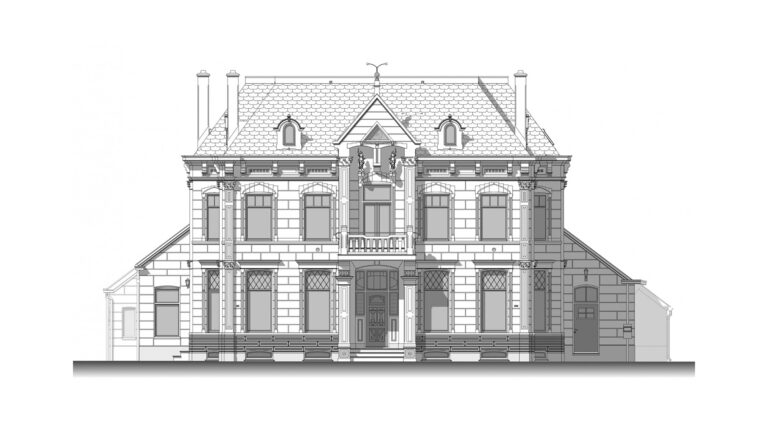 Villaboerderij-Bellingwolde-restauratie-bouwtekening-voorgevel